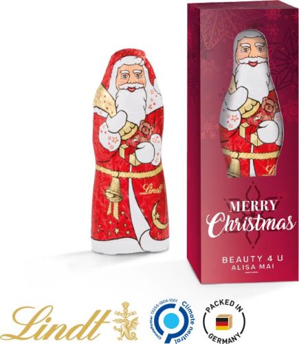 Lindt Weihnachtsmann 40 g in Werbebox - inkl. Druck als Werbeartikel