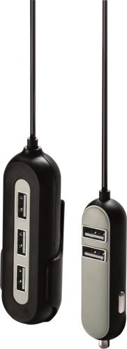 Pfiffiges 5x USB Autoladegerät als Werbeartikel