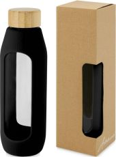 Wasserflasche Tidan aus Glas 600 ml als Werbeartikel