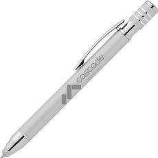 Morrison Softy Metallic Stift mit Stylus als Werbeartikel
