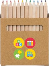 MONKEY Buntstift Schachtel mit 12 Buntstiften als Werbeartikel