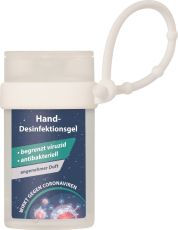 Hand-Desinfektionsgel in 50 ml Flasche - wahlweise mit Loopi - inkl. individuellem 4c-Etikett