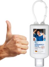 Handwaschpaste, 50 ml, Body Label (R-PET) als Werbeartikel
