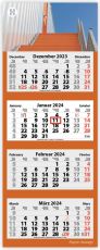 4-Monats Faltkalender Quatrus-Light Plus, inkl. Druck als Werbeartikel