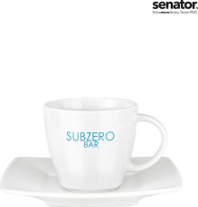 Senator Espresso Set Maxim Tasse mit Untertasse als Werbeartikel