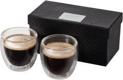 Boda 2 teiliges Espresso Set als Werbeartikel