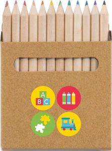 MONKEY Buntstift Schachtel mit 12 Buntstiften als Werbeartikel