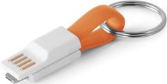 USB-Kabel Riemann mit 2in1 Stecker als Werbeartikel