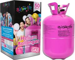 Ballongas Helium im Einwegbehälter als Werbeartikel