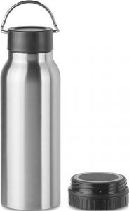 Trinkflasche mit induktiver Ladestation als Werbeartikel