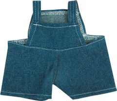Jeans-Latzhose für Plüschtiere Größe L als Werbeartikel