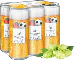 Bier in der Dose, Sixpack Smart Label (pfandfrei, Export) als Werbeartikel