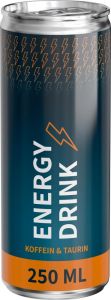 Energy Drink in der Dose, Body Label als Werbeartikel
