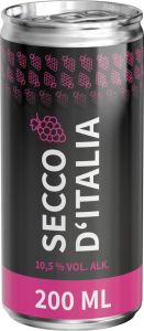 Secco, 200 ml, Body Label (Pfandfrei, Export) als Werbeartikel