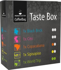 CoffeeBag Taste-Box 5 Sorten - PS als Werbeartikel