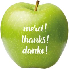 LogoFrucht Motiv-Äpfel "Dankeschön" als Werbeartikel