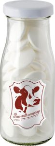 Milch Flasche mit Imperiale Pfefferminz als Werbeartikel