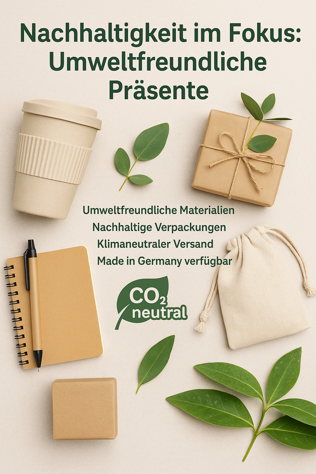 Nachhaltige Präsente personalisierbar
