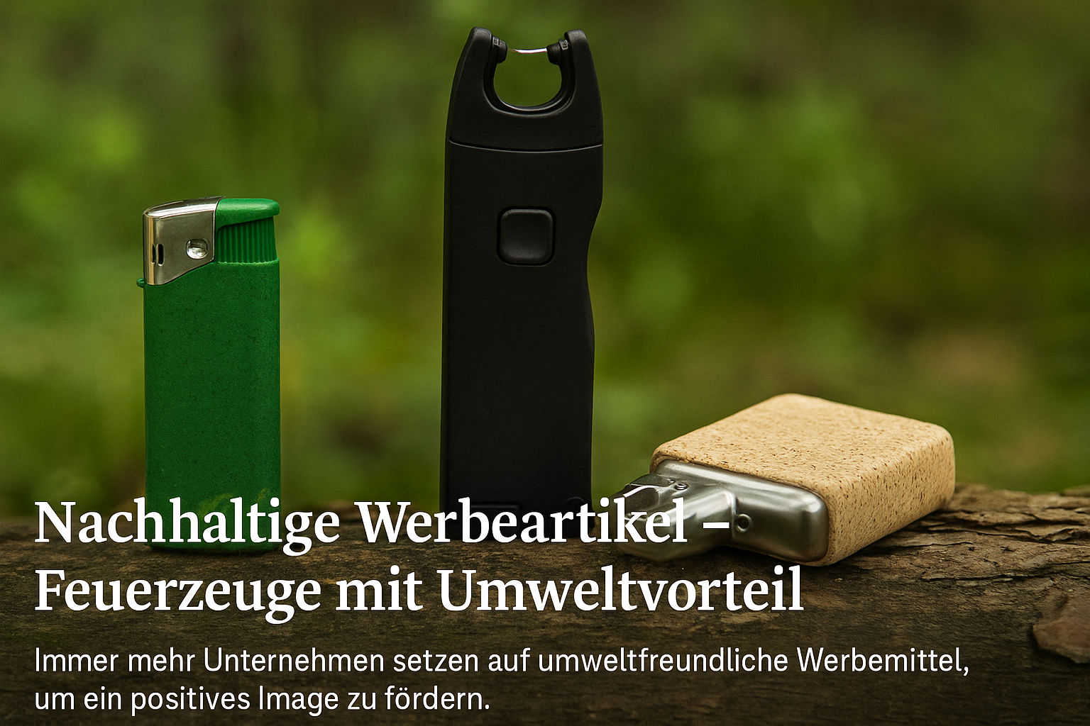 Nachhaltige Feuerzeuge von absatzplus