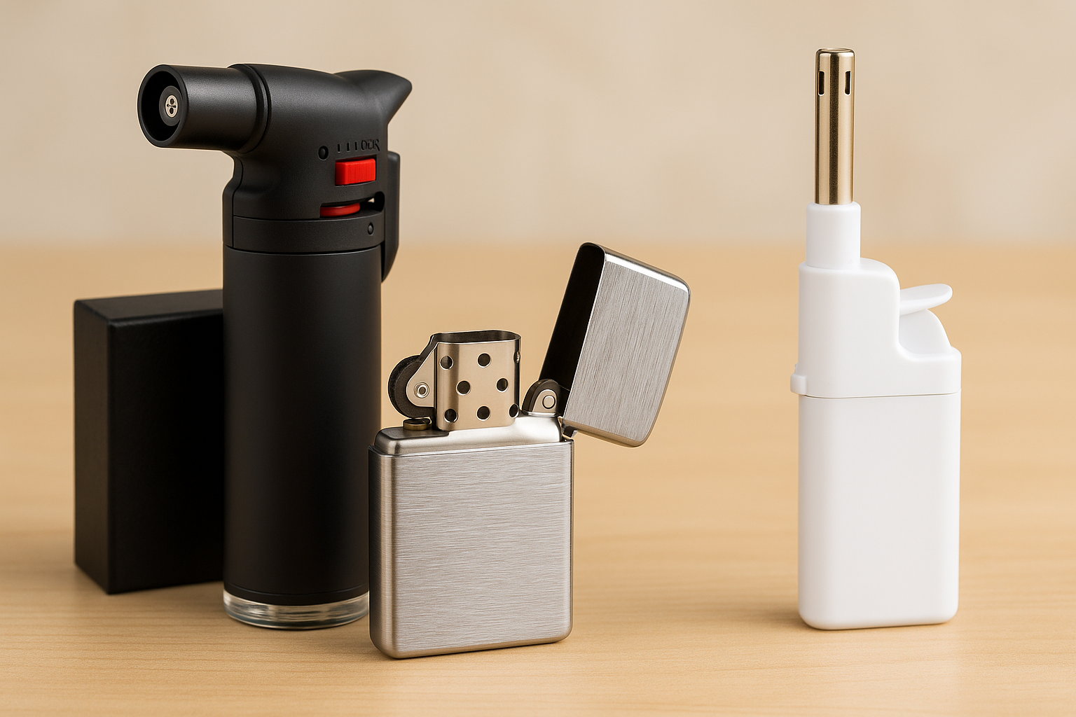 Varianten von personalisierbaren Feuerzeugen 