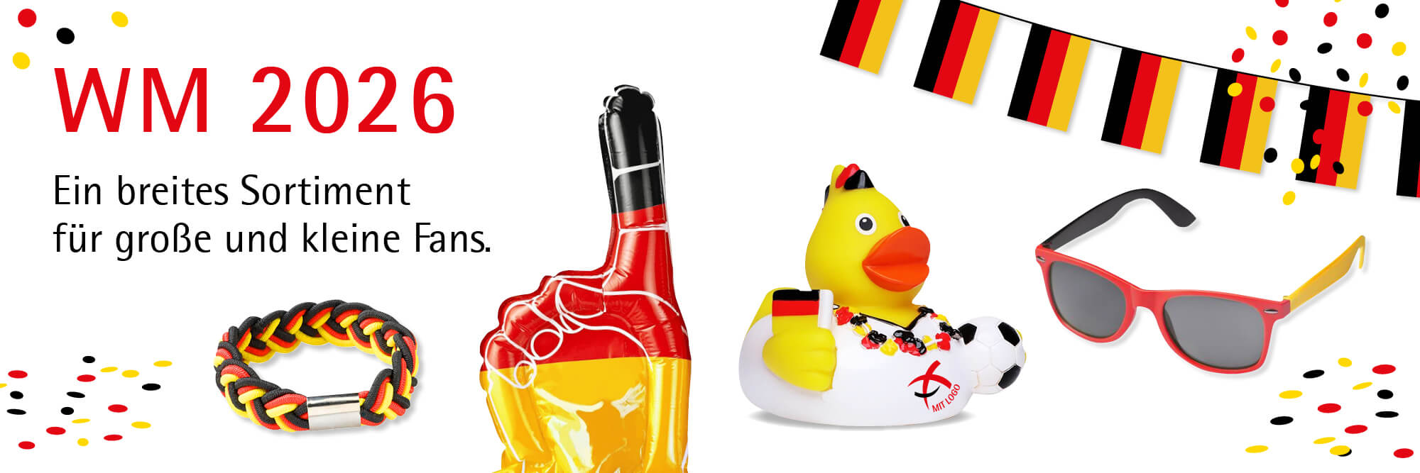 Fußball WM 2026 - Ein breites Sortiment für große und kleine Fans